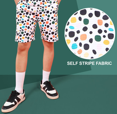 INDICLUB Self Design Men Multicolor Casual Shorts