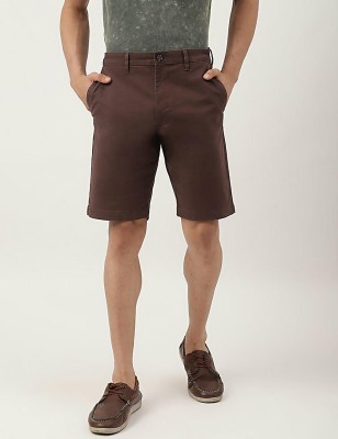 MARKS & SPENCER Solid Men Purple Chino Shorts