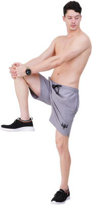 jocker Solid Men Grey, Black Regular Shorts