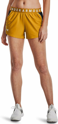 UNDER ARMOUR Solid Women Orange Regular Shorts