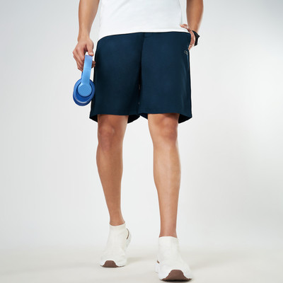 Ajile By Pantaloons Solid Men Blue Basic Shorts