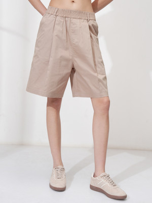 Tokyo Talkies Solid Women Beige Regular Shorts