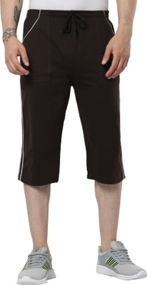 SURYA MAX Self Design Men Brown Bermuda Shorts