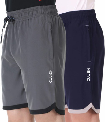 CULISH Printed Men Blue, Grey Regular Shorts