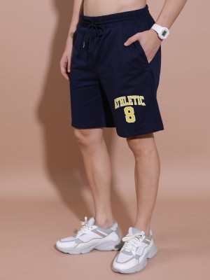 KETCH Solid Men Dark Blue Casual Shorts