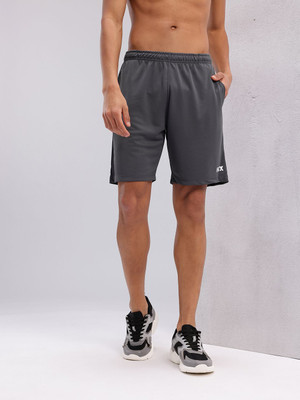 HRX by Hrithik Roshan Printed Men Black Sports Shorts