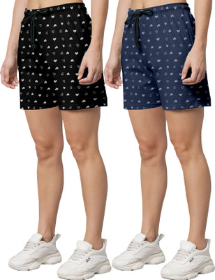 SARDHARAFASHION Printed Women Multicolor Regular Shorts