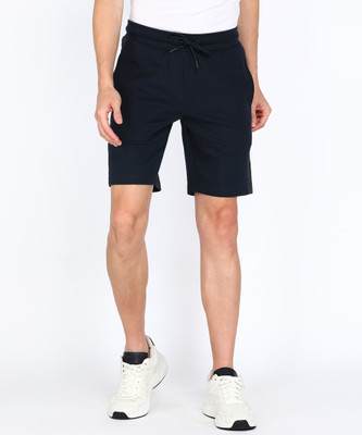 INDIAN TERRAIN Color Block Men Dark Blue Casual Shorts