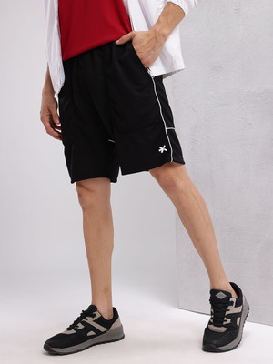 HRX by Hrithik Roshan Solid Men Black Regular Shorts
