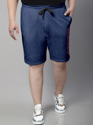 ARDEUR Self Design Men Blue Regular Shorts