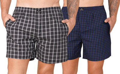 String Checkered Men Multicolor Boxer Shorts