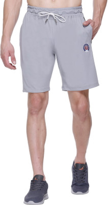 Leebonee Self Design Men Grey Sports Shorts