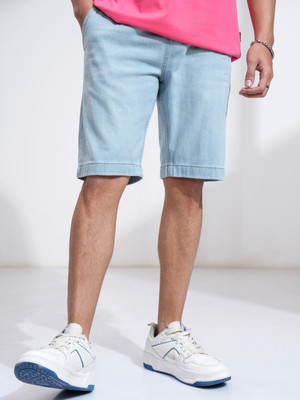 HIGHLANDER Solid Men Blue Regular Shorts