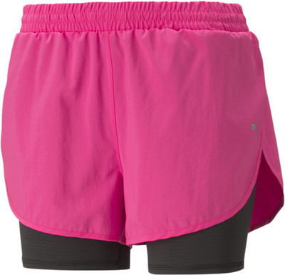 PUMA Solid Women Pink Running Shorts