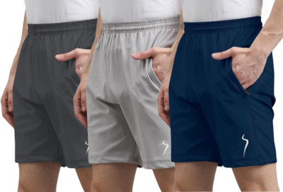 karwa Solid Men Multicolor Sports Shorts