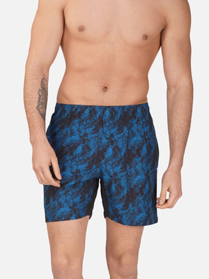 never lose Printed Men Black, Blue Board/Swim Shorts