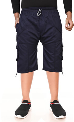 JY TRADERS Solid Men Grey Bermuda Shorts
