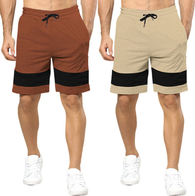 TRIPR Color Block Men Multicolor Regular Shorts