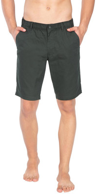 JOCKEY Self Design Men Green Chino Shorts