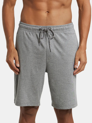 JOCKEY Solid Men Grey Basic Shorts