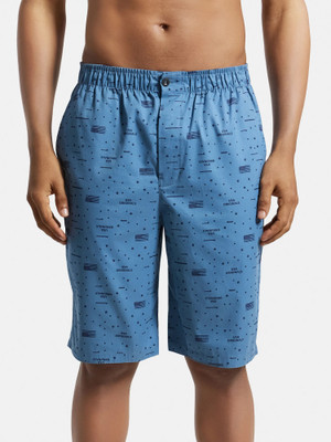 JOCKEY Printed Men Blue Bermuda Shorts