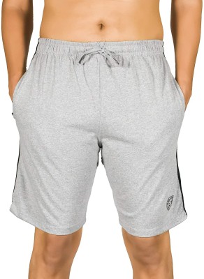 New Ladies Zone Solid Men Grey Sports Shorts, Casual Shorts