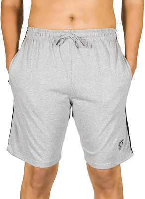 New Ladies Zone Solid Men Grey Sports Shorts, Casual Shorts