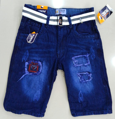 Joshua jenny Embellished Men Denim Blue Denim Shorts