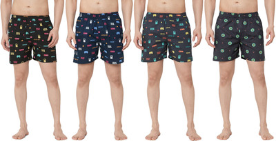 Anlon Printed Men Multicolor Boxer Shorts