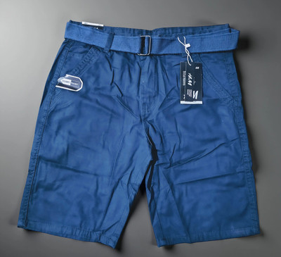 Hmm Solid Men Dark Blue Casual Shorts, Bermuda Shorts, Chino Shorts, Regular Shorts, Boxer Shorts