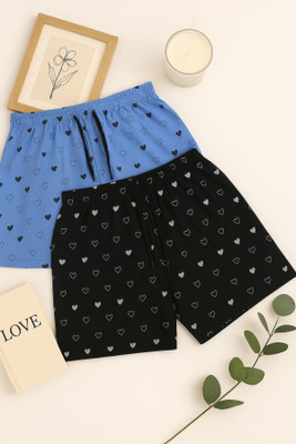 APPUFASHION Printed Women Multicolor Regular Shorts
