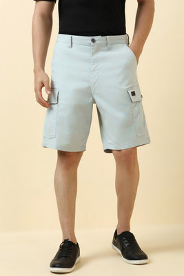 Allen Solly Solid Men Light Blue Casual Shorts
