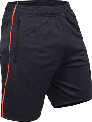 never lose Solid Men Dark Blue Sports Shorts, Gym Shorts, Running Shorts, Compression Shorts
