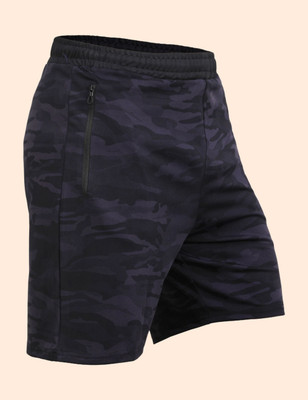 HouseOfCommon Printed Men Dark Blue Cycling Shorts