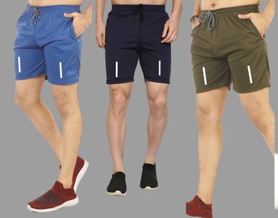 FARSH Solid Men Multicolor Regular Shorts
