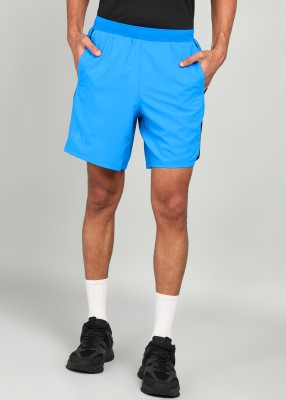 UNDER ARMOUR Color Block Men Blue Sports Shorts