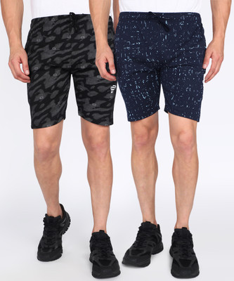FEEL TRACK Printed Men Multicolor Regular Shorts