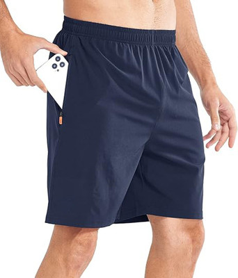 CLASSIFIT Solid Men Dark Blue Regular Shorts, Running Shorts, Cycling Shorts, Sports Shorts