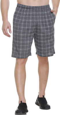 Keshavi Checkered Men Multicolor Regular Shorts