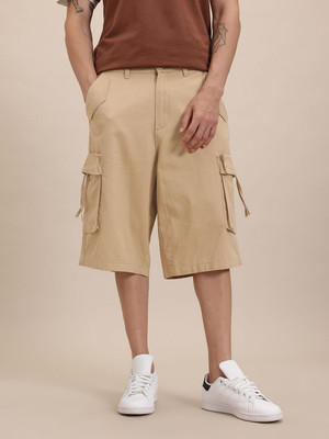 Roadster Solid Men Multicolor Cargo Shorts