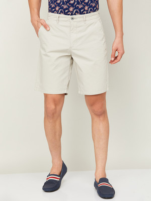 CODE by Lifestyle Solid Men Grey Denim Shorts