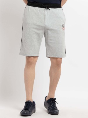 Status Quo Printed Men Grey Basic Shorts