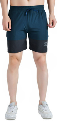 KWINGS Printed Men Dark Blue Sports Shorts