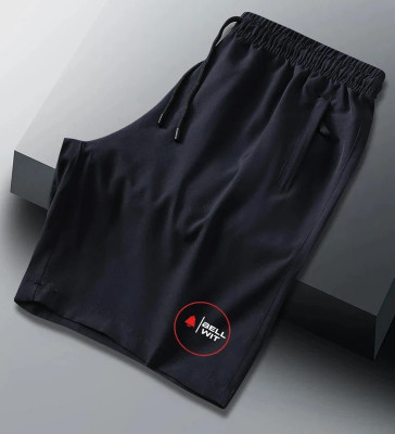 Bellwit Solid Men Black Casual Shorts