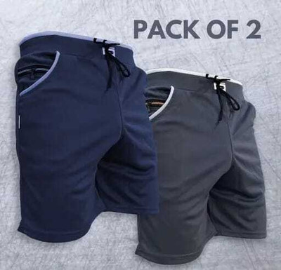 Zeroyaa Solid Men Grey Boxer Shorts