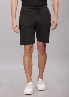 Force NXT Solid Men Dark Grey Casual Shorts
