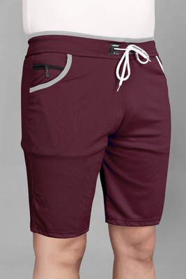 DARSHAN CREATION Printed Men Maroon Casual Shorts
