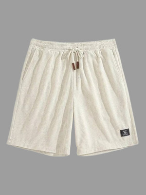 AA Fashion Solid Men White Regular Shorts, Night Shorts