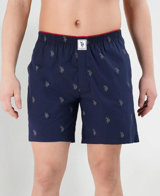 U.S. POLO ASSN. Solid Men Dark Blue Boxer Shorts