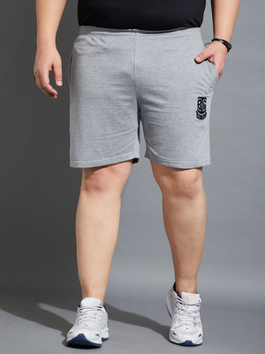 bigbanana Solid Men Grey Casual Shorts